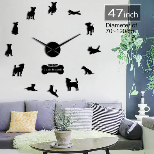 3D Acrylic Mirror Wall Clock